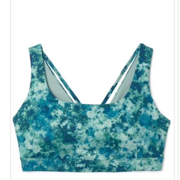 010. Athleta Exhale Printed Bra D-DD Sports Bra 3X - Picture 7 of 16